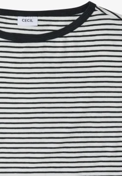 T-Shirt mit Rundhals und Streifen