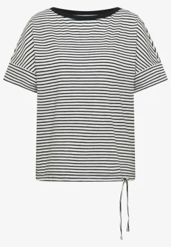 T-Shirt mit Rundhals und Streifen