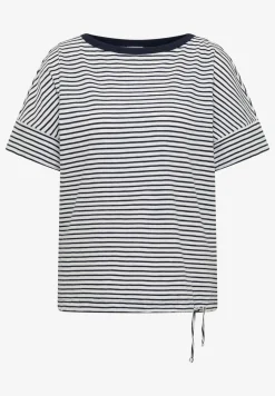T-Shirt mit Rundhals und Streifen