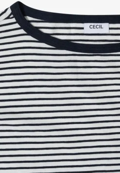 T-Shirt mit Rundhals und Streifen
