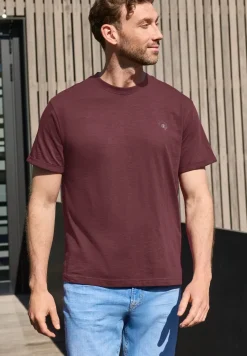 T-Shirt mit Rundhals und Turn-Up-Detail