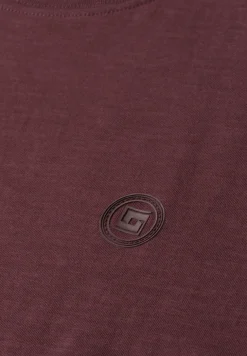 T-Shirt mit Rundhals und Turn-Up-Detail