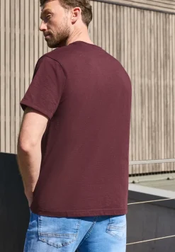 T-Shirt mit Rundhals und Turn-Up-Detail
