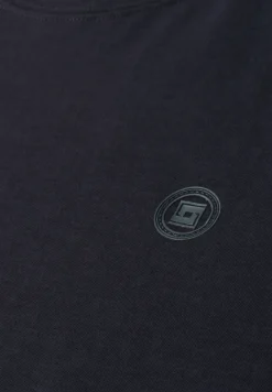 T-Shirt mit Rundhals und Turn-Up-Detail