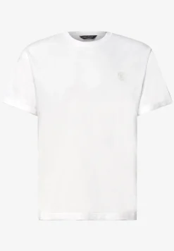 T-Shirt mit Rundhals und Turn-Up-Detail