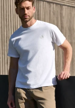 T-Shirt mit Rundhals und Turn-Up-Detail