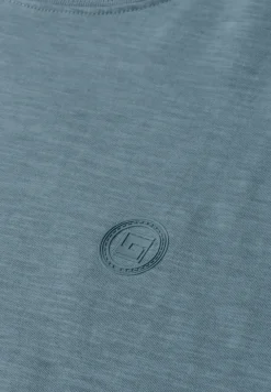 T-Shirt mit Rundhals und Turn-Up-Detail