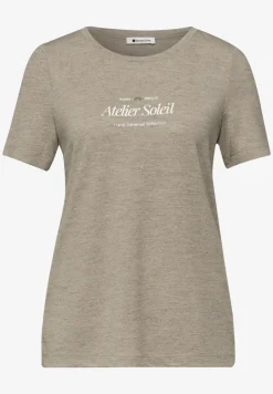T-Shirt mit Rundhals und Wording