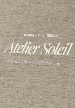 T-Shirt mit Rundhals und Wording