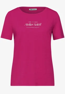 T-Shirt mit Rundhals und Wording