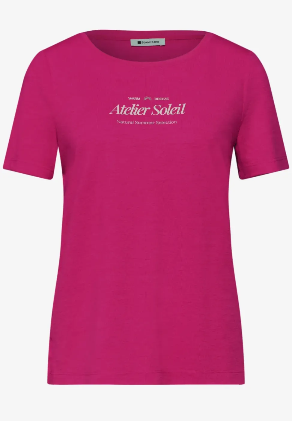 T-Shirt mit Rundhals und Wording