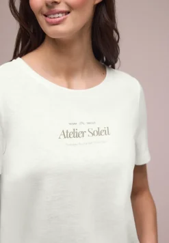 T-Shirt mit Rundhals und Wording