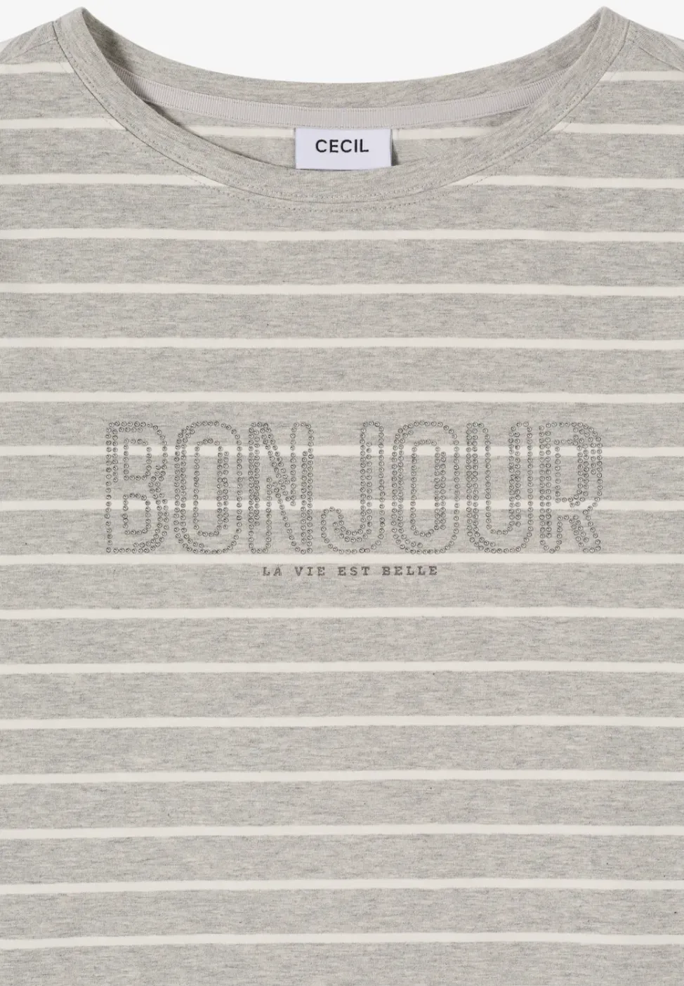 T-Shirt mit Schmuckstein Wording