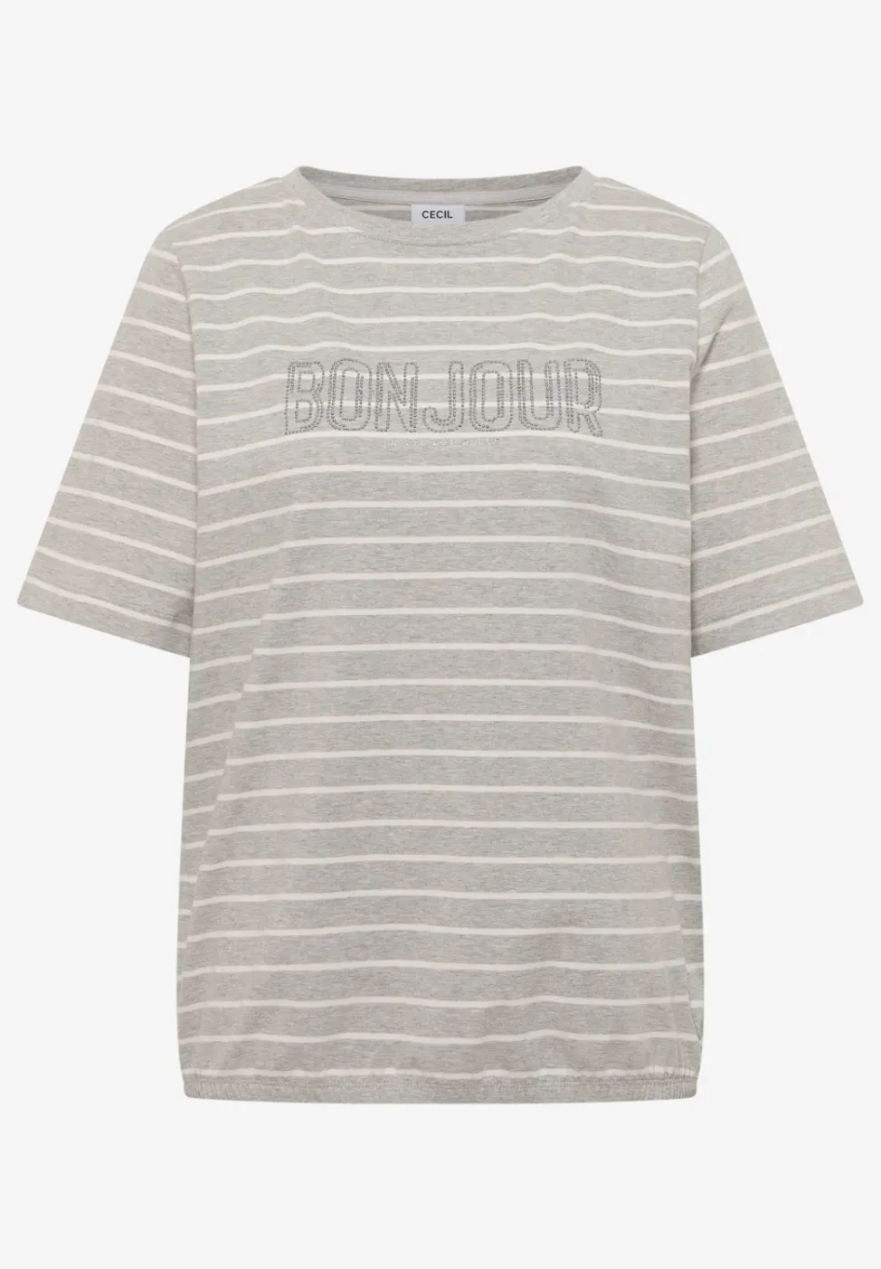 T-Shirt mit Schmuckstein Wording