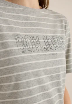 T-Shirt mit Schmuckstein Wording