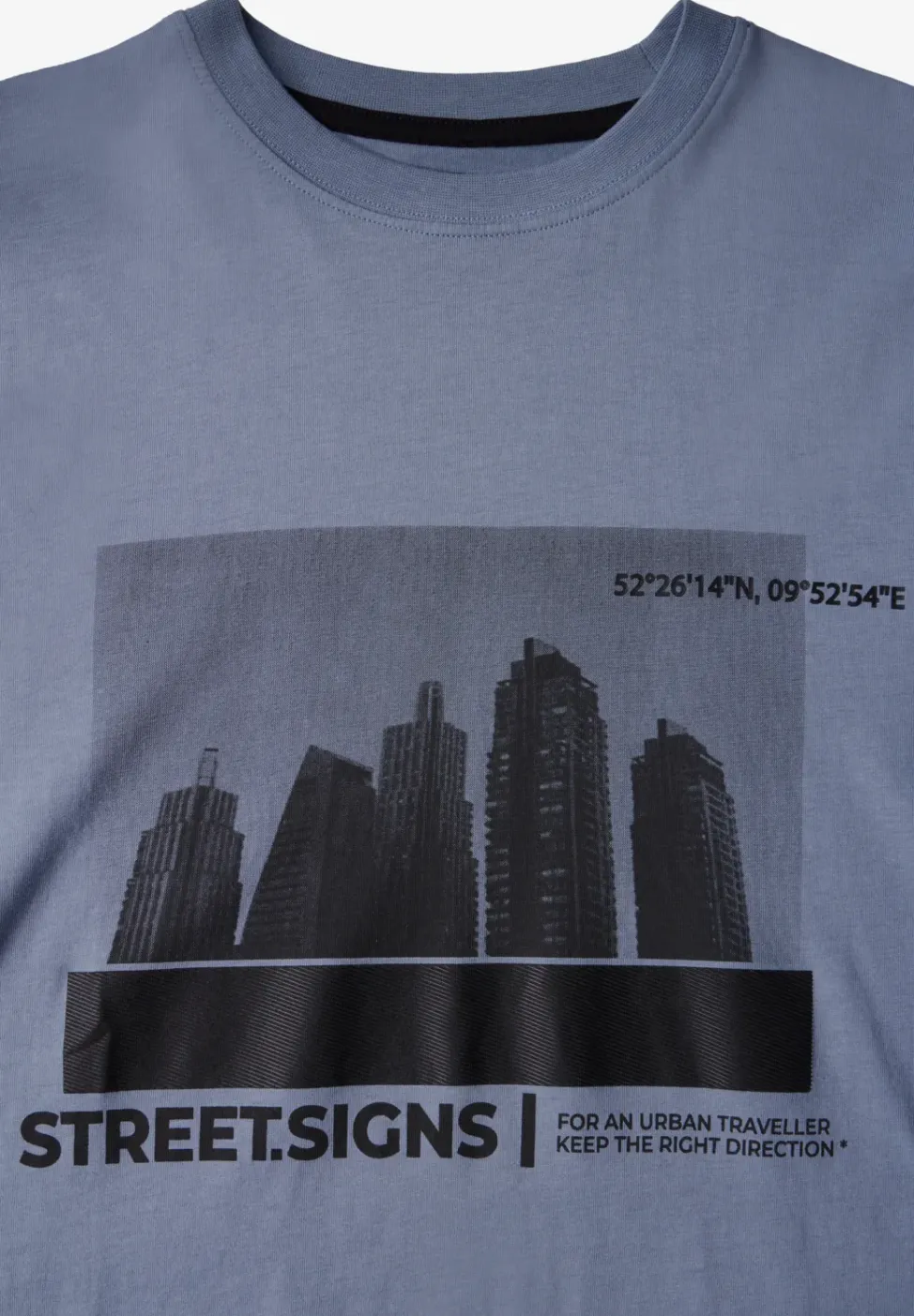T-Shirt mit Skyline-Print