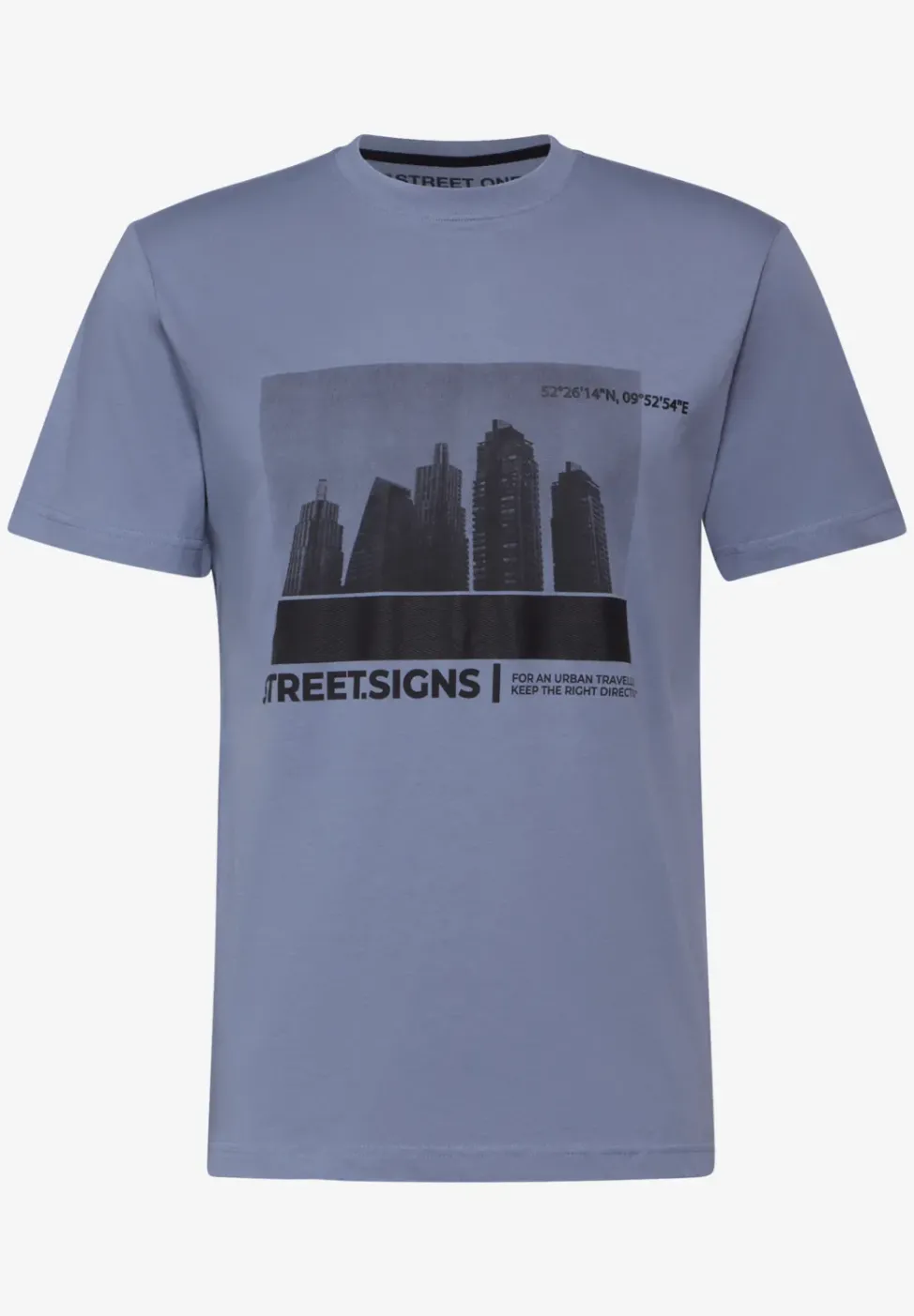 T-Shirt mit Skyline-Print