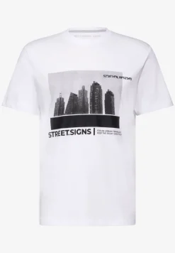 T-Shirt mit Skyline-Print
