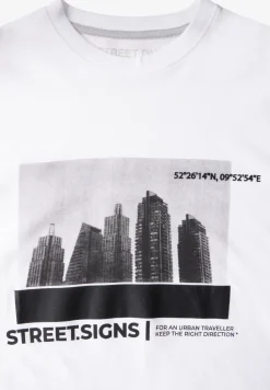 T-Shirt mit Skyline-Print