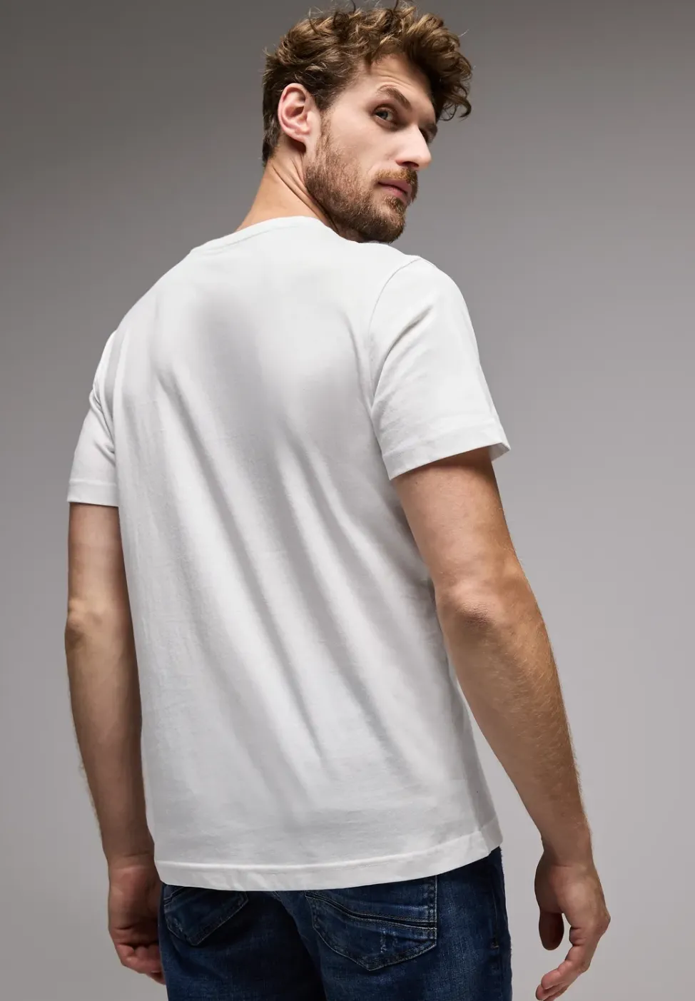 T-Shirt mit Skyline-Print