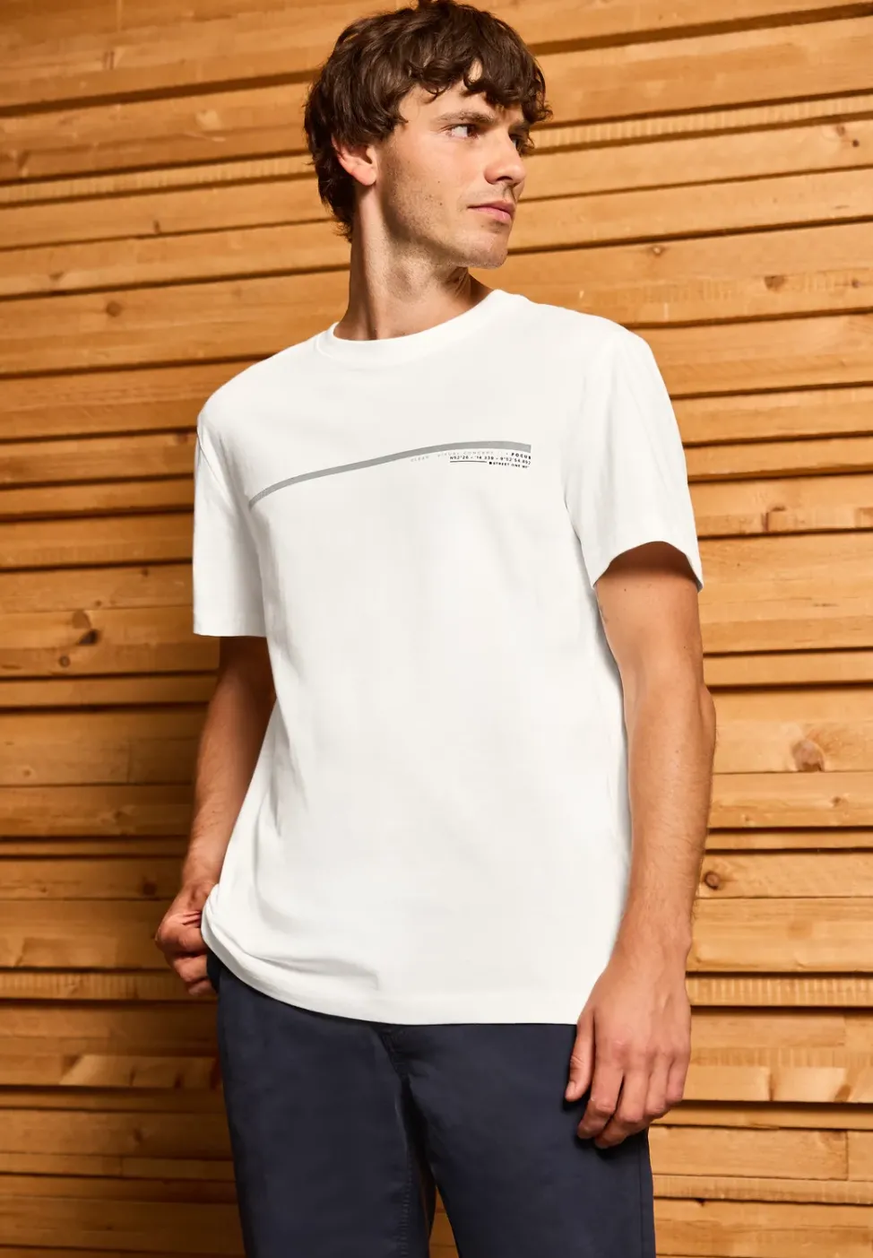 T-Shirt mit Streifen-Motiv
