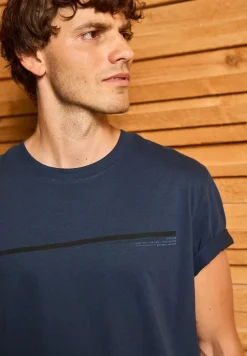 T-Shirt mit Streifen-Motiv