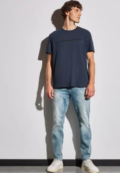 T-Shirt mit Streifen-Motiv