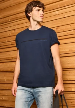T-Shirt mit Streifen-Motiv