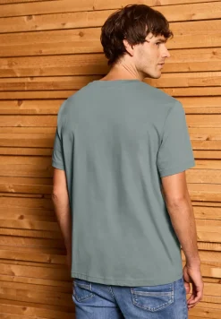 T-Shirt mit Streifen-Motiv