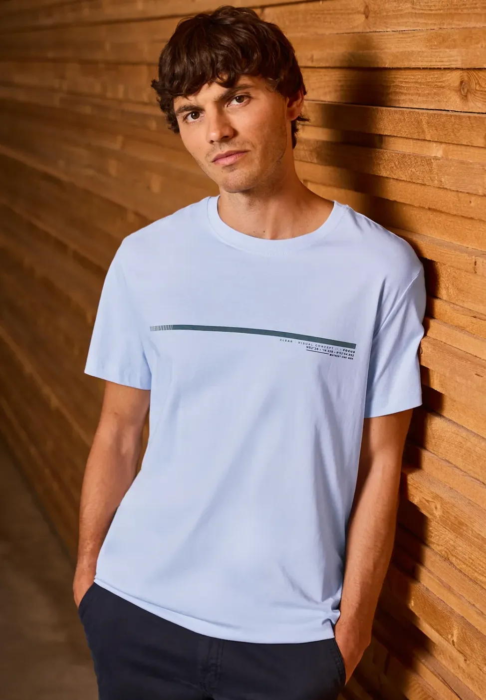 T-Shirt mit Streifen-Motiv