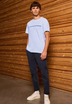T-Shirt mit Streifen-Motiv