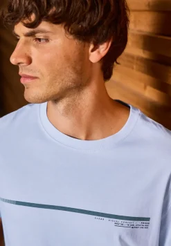 T-Shirt mit Streifen-Motiv