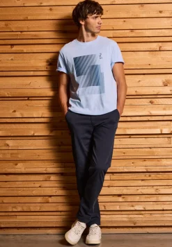 T-Shirt mit Streifen-Print