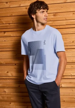 T-Shirt mit Streifen-Print