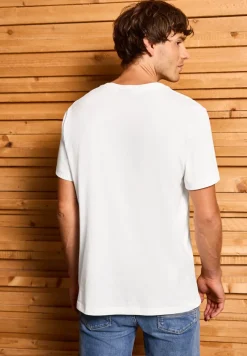 T-Shirt mit Streifen-Print