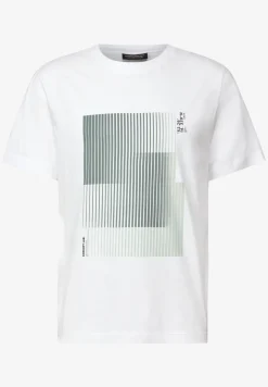 T-Shirt mit Streifen-Print