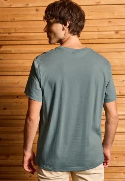 T-Shirt mit Streifen-Print