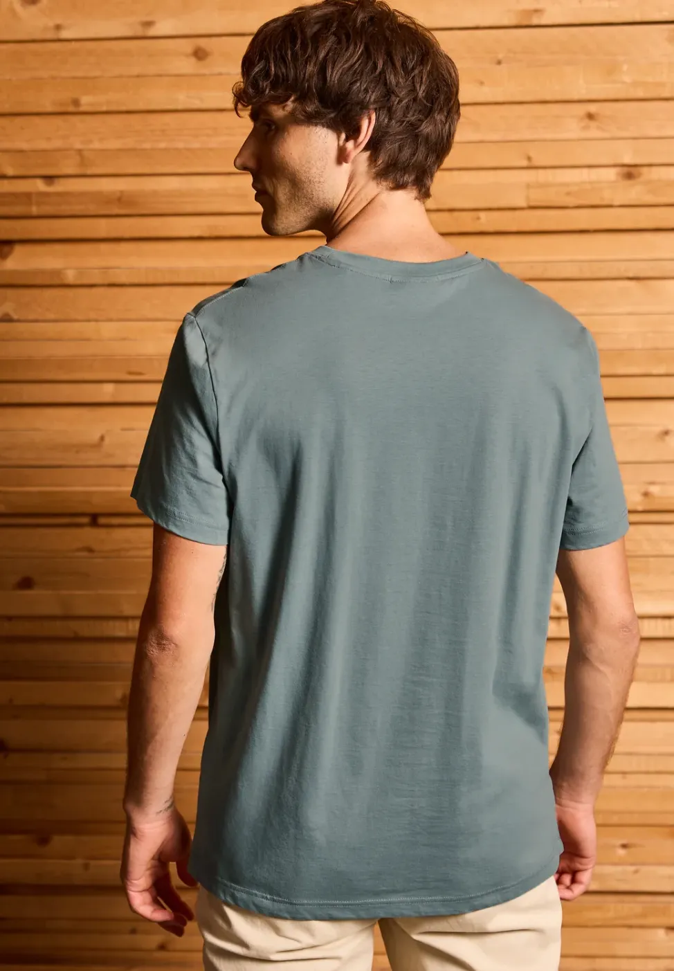 T-Shirt mit Streifen-Print