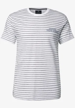 T-Shirt mit Strukturstreifen