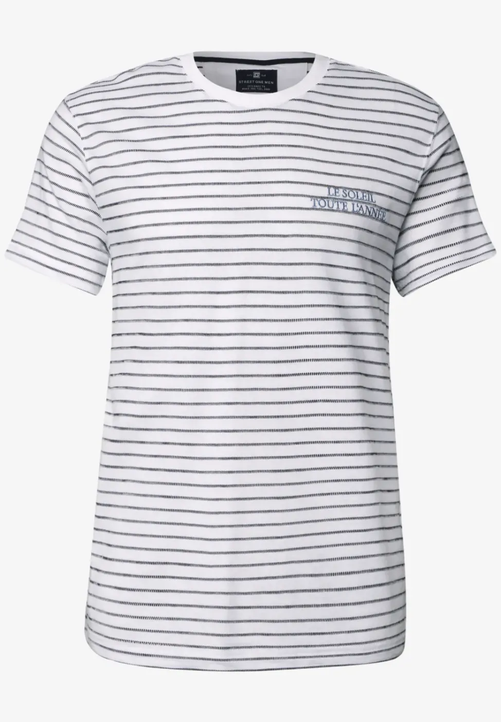 T-Shirt mit Strukturstreifen