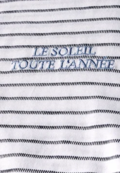 T-Shirt mit Strukturstreifen