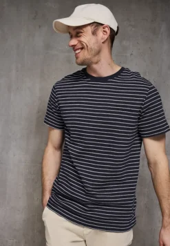 T-Shirt mit Strukturstreifen