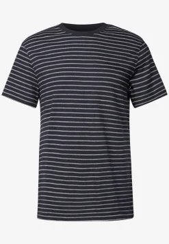 T-Shirt mit Strukturstreifen