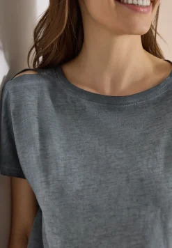 T-Shirt aus Jersey im Garment Dye Look