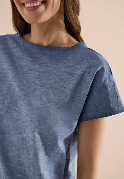 T-Shirt aus Jersey im Garment Dye Look