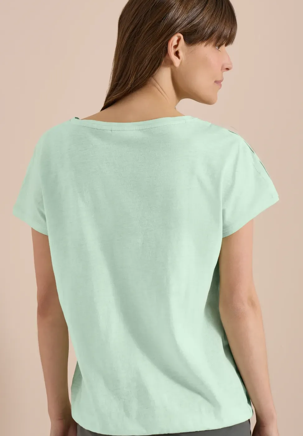 T-Shirt aus Jersey im Garment Dye Look