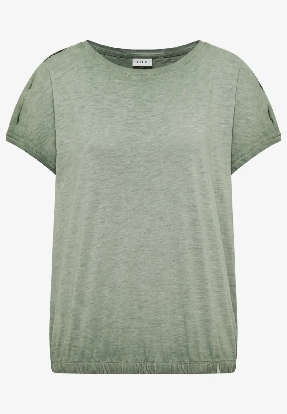 T-Shirt aus Jersey im Garment Dye Look