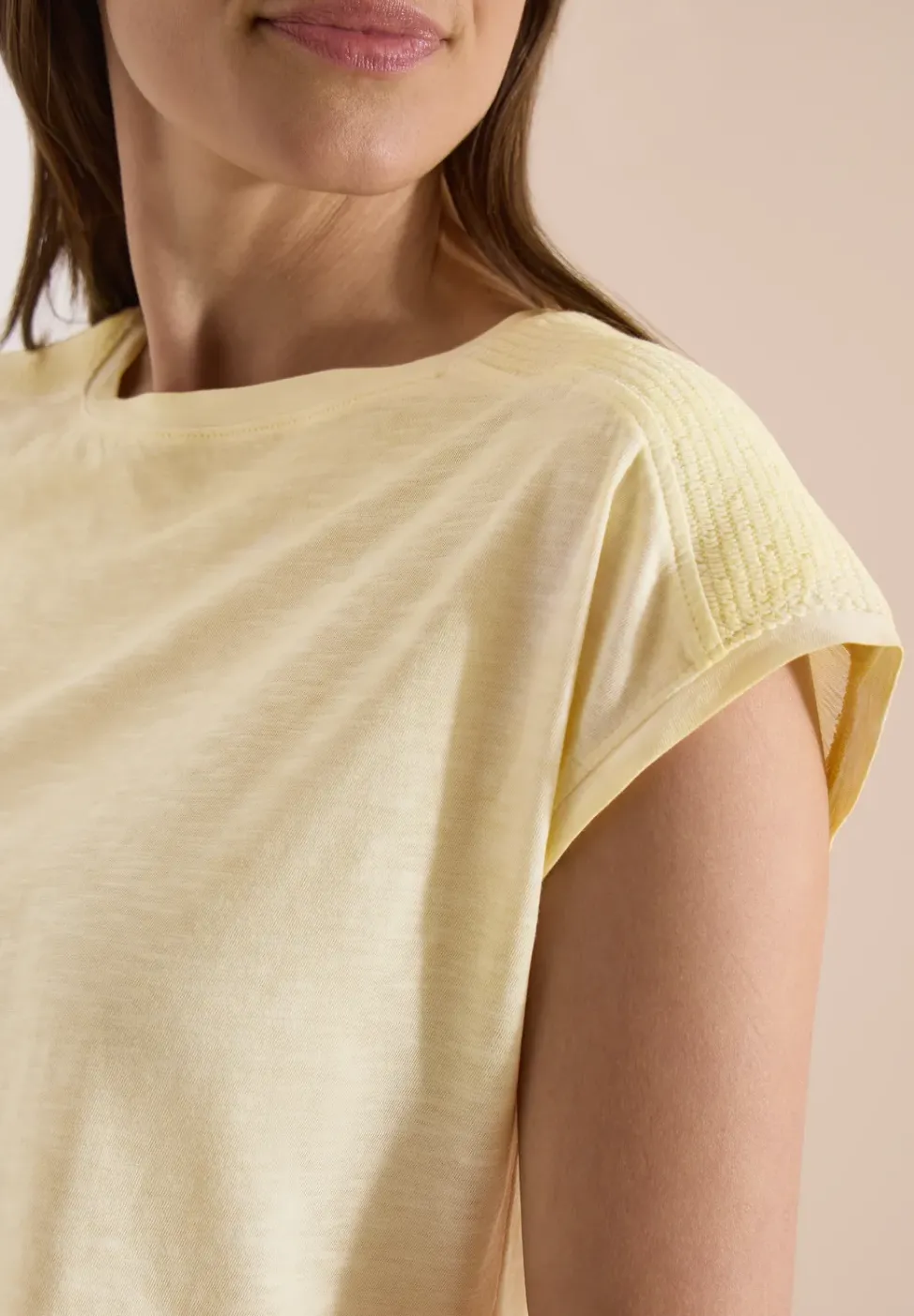 T-Shirt aus Jersey im Garment Dye Look