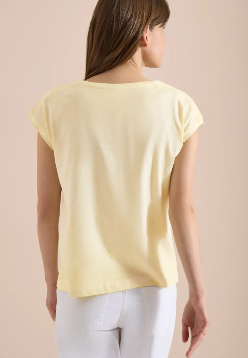 T-Shirt aus Jersey im Garment Dye Look