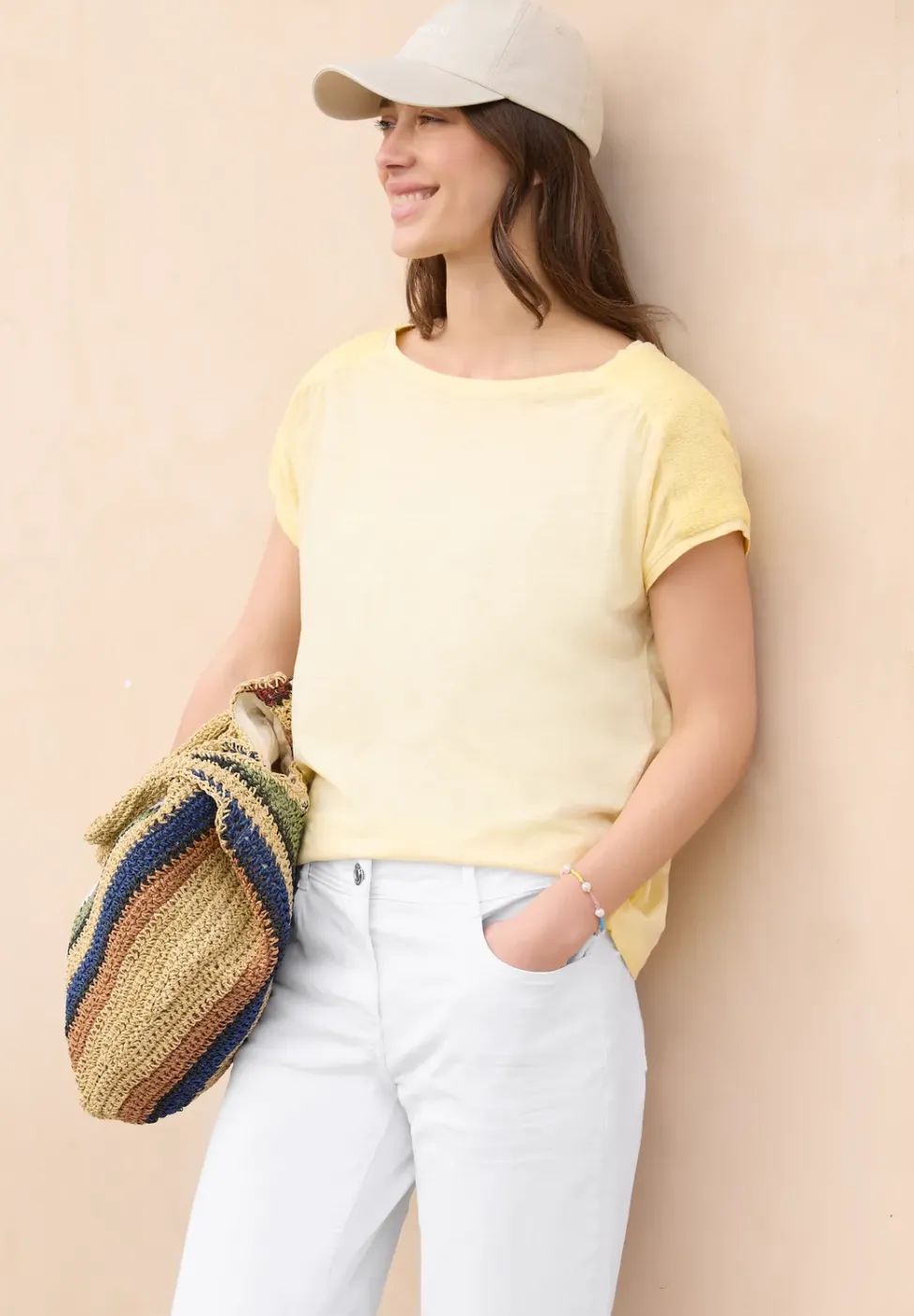 T-Shirt aus Jersey im Garment Dye Look